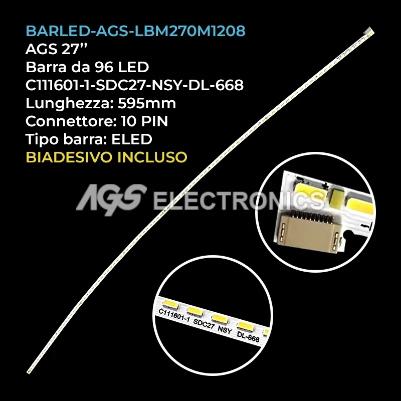 kit 1 barre LED retroilluminazione per OPTIX 27 pollici modello G27C5